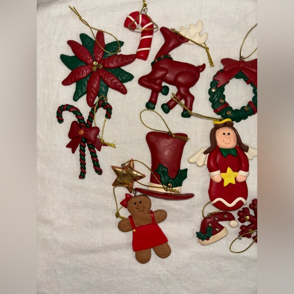 Christmas Ornament set, polymer clay - Picture 9 of 12